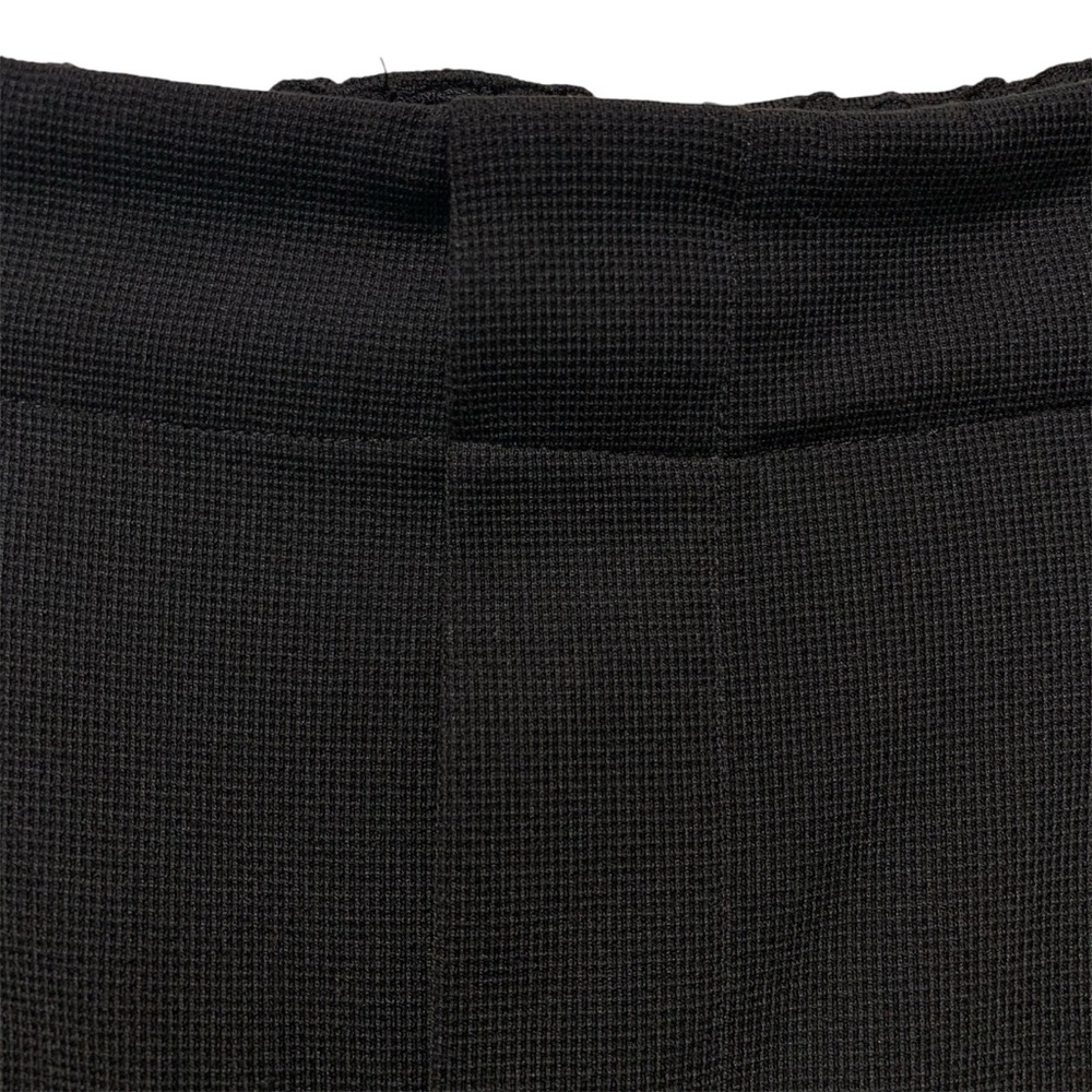 Halara High Waisted Wide Leg Pants Size XL Tall Waffle Fabric Pleated Black - Picture 10 of 16
